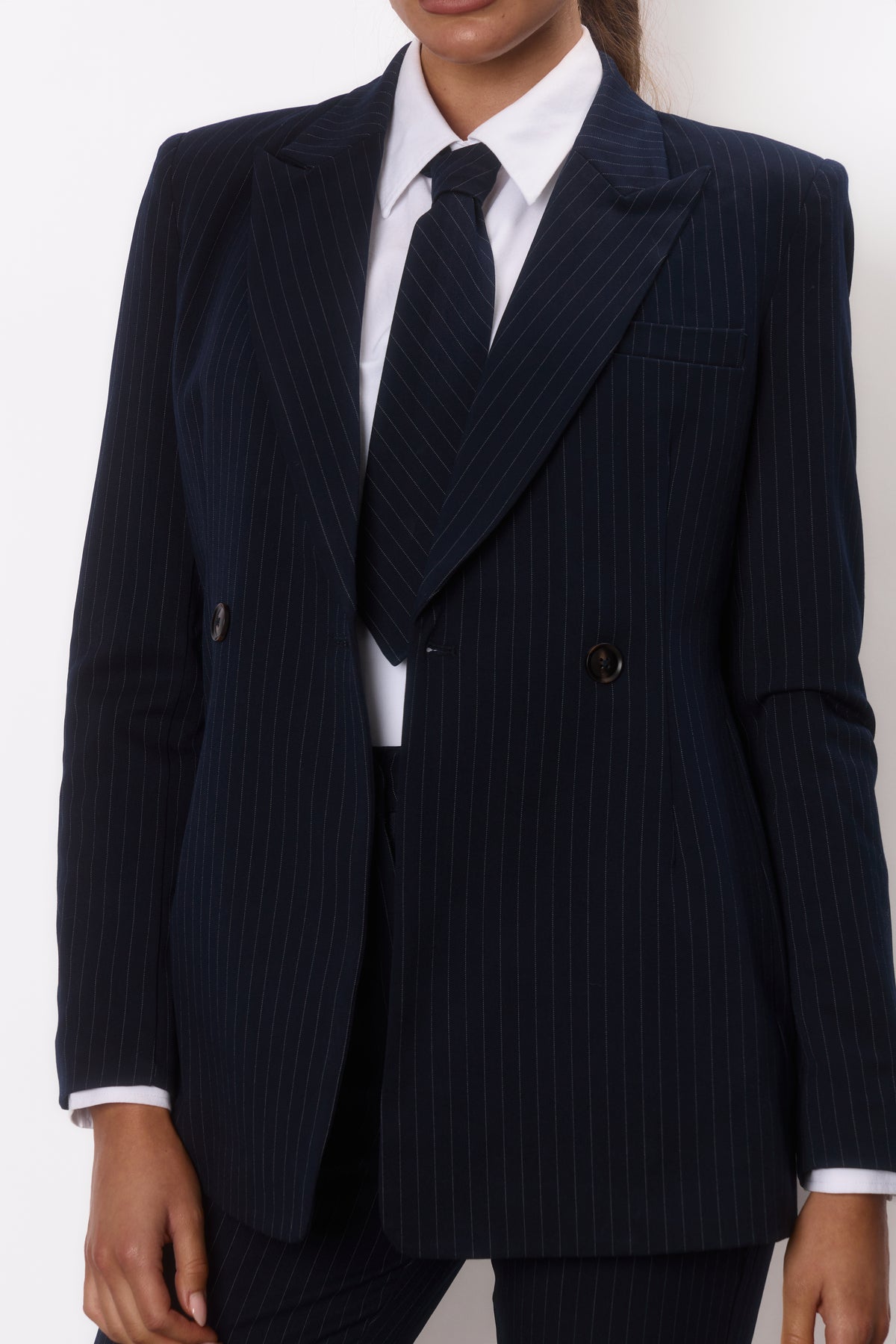 Pinstripe Blazer