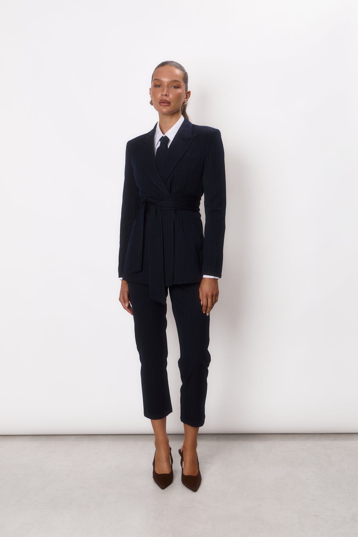 Pinstripe Blazer