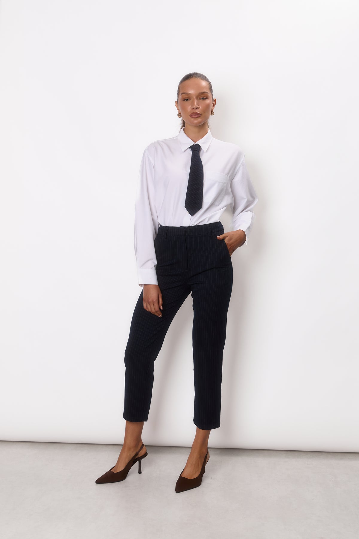 Pinstripe Trousers