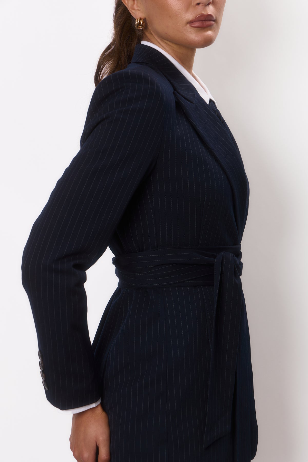 Pinstripe Blazer