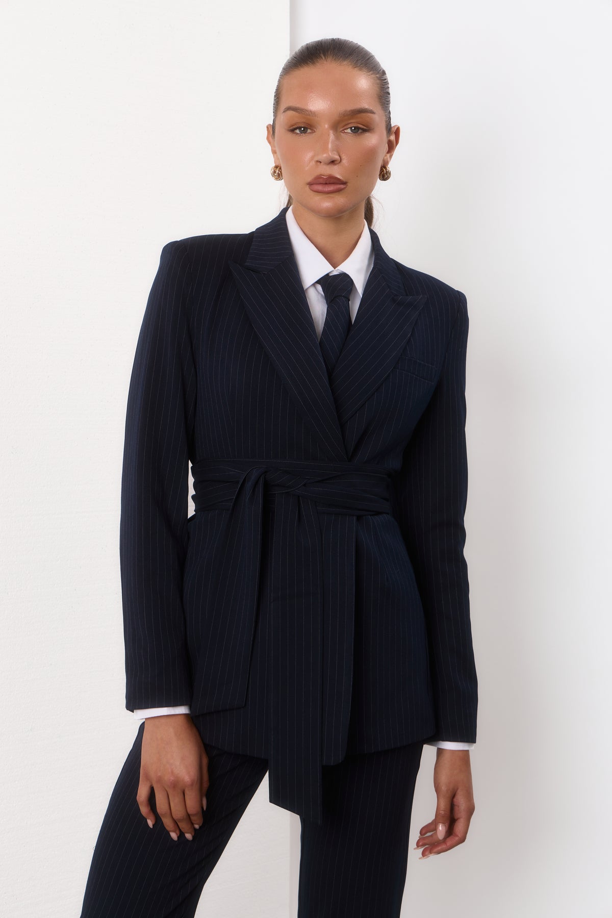 Pinstripe Blazer