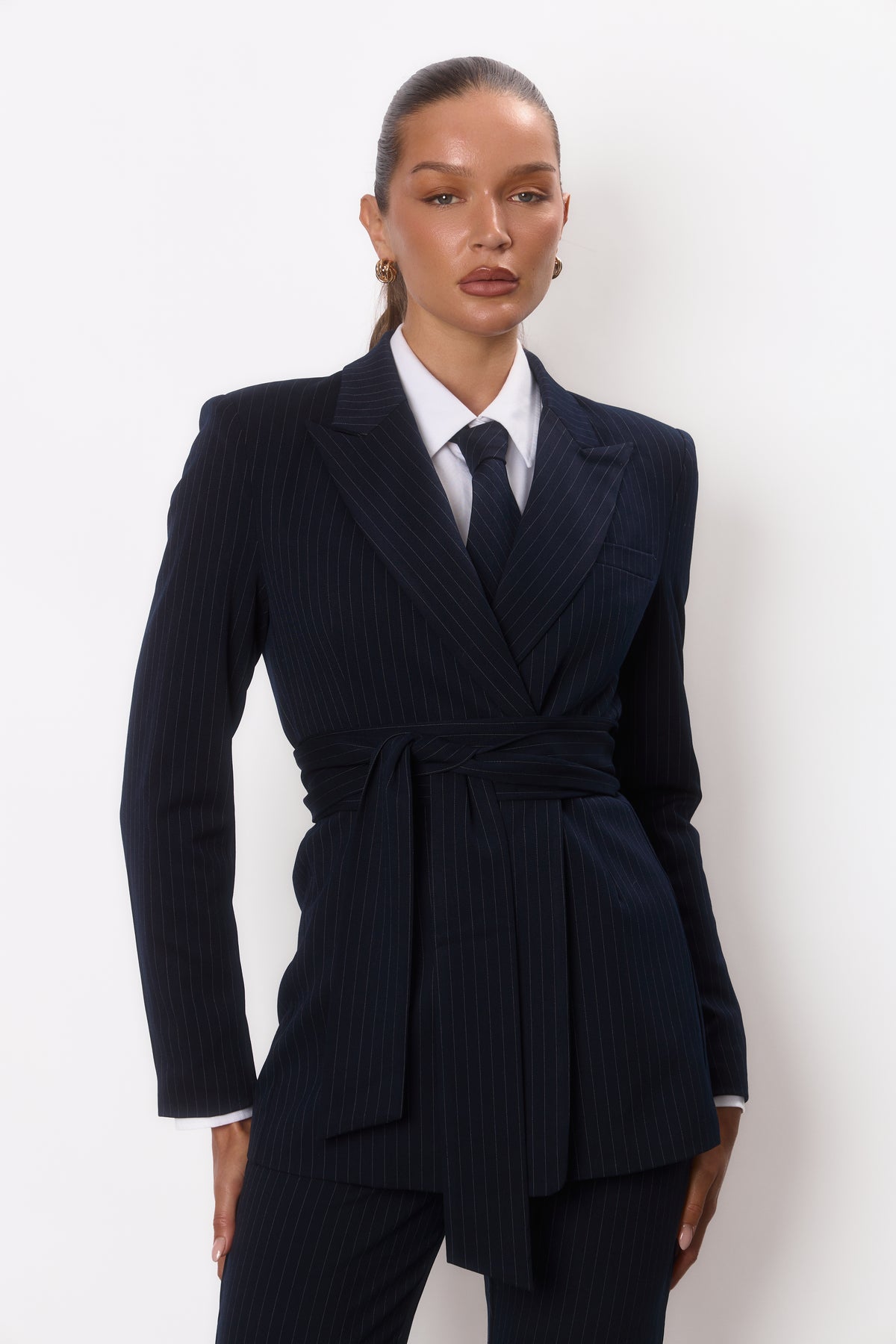 Pinstripe Blazer