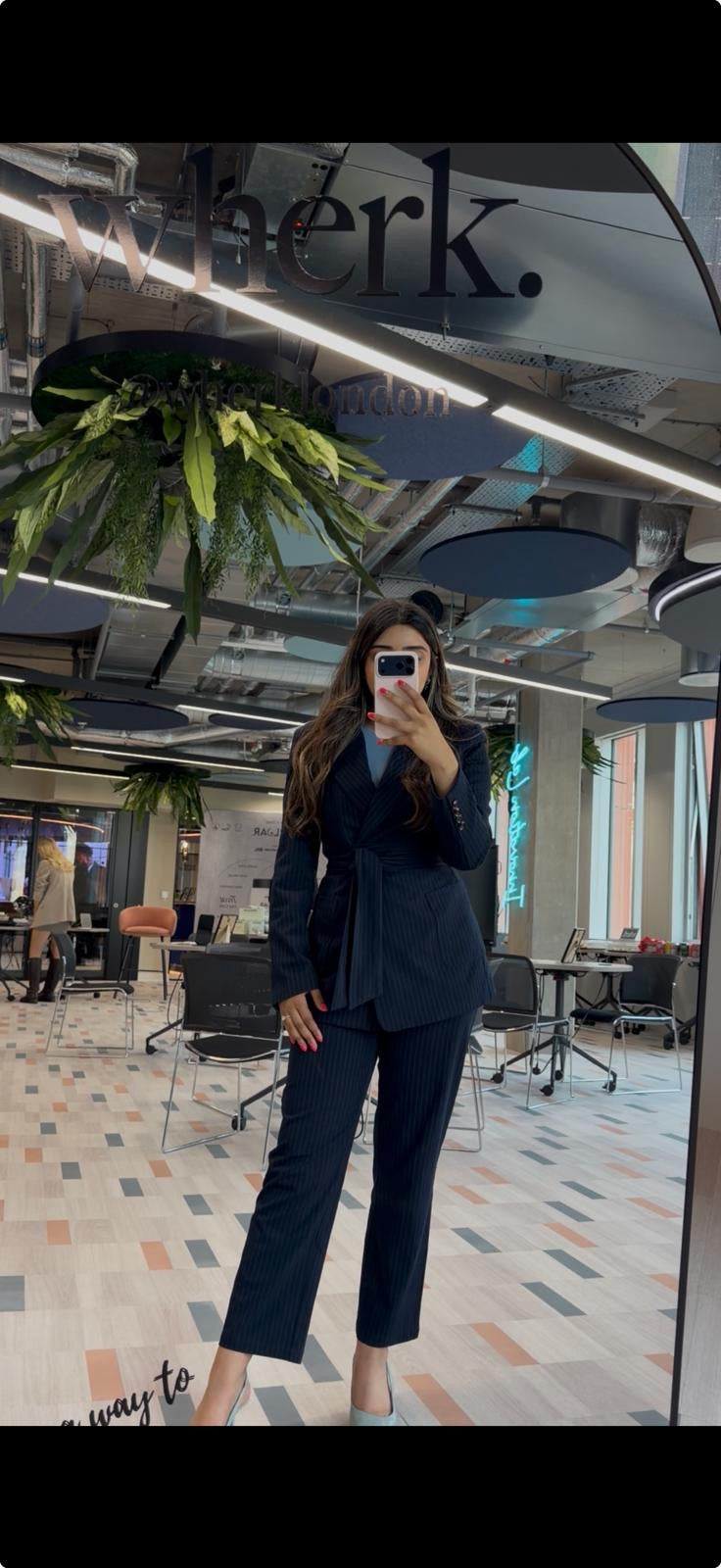 Pinstripe Blazer